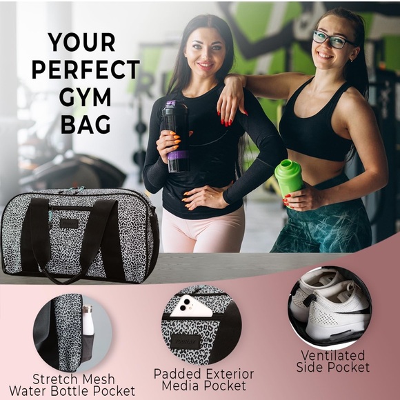 #100 Stylish Black and White Travel Bag - Picture 8 of 10